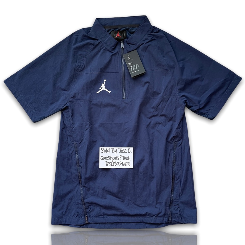 AIR JORDAN WOVEN SHORT SLEEVE HOT JACKET NIKE MENS TRAINING DRI FIT SIZE SMALL N